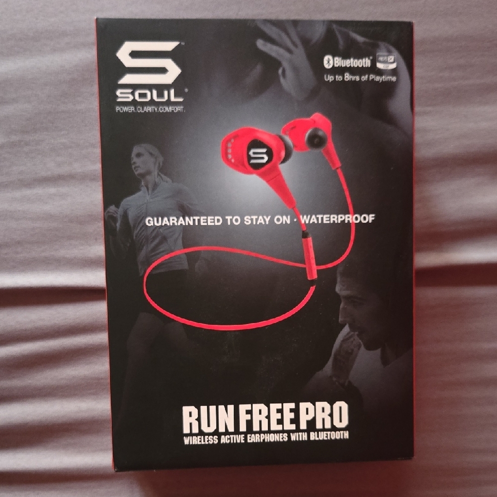 Soul Run Free Pro Wireless Earphones - Red